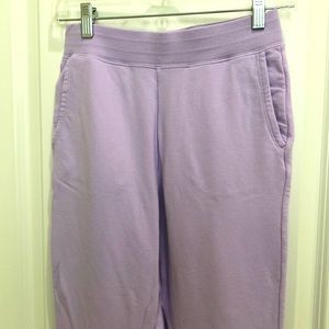 Uniqlo lightweight sweatpants. Light purple